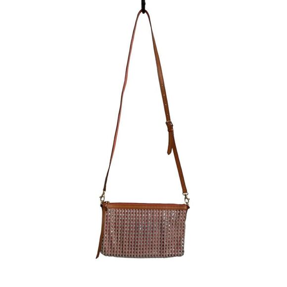 Fossil Crossbody Tan and Coral Purse - Picture 2 of 8